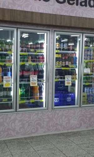 Câmara fria com porta de vidro Câmara fria com porta de vidro